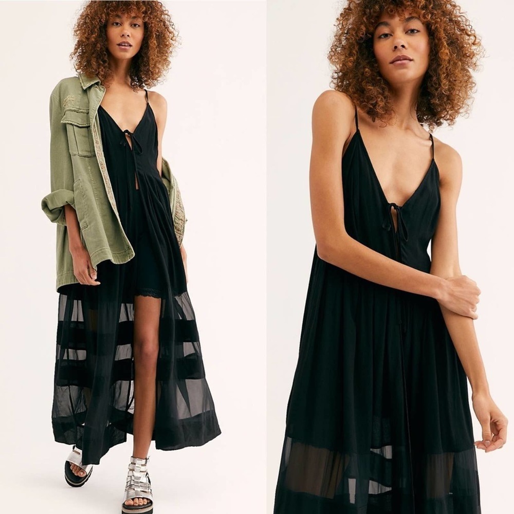 NEW Free People Street Lights Maxi Top - Picture 2 of 7